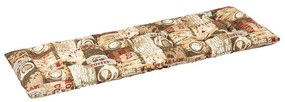 Bellatex Átvarrt pad ülőpárna, kávé, 40 x 140 cm