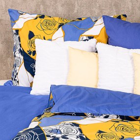 4Home Blue rose pamut ágyneműhuzat, 140 x 220 cm, 70 x 90 cm
