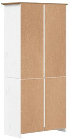 BODO barna tömör fenyőfa könyvszekrény 82 x 40 x 173 cm