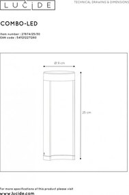 LUCIDE 27874-25-30 COMBO Modern Kültéri Állólámpa LED IP54
