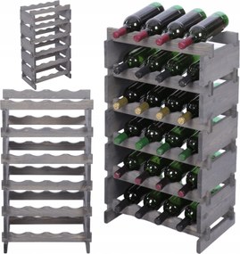 Bortartó állvány moduláris palacktartó állvány 6x4 24 palackhoz szerszám nélküli összeszerelés