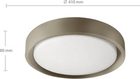 Brilagi - fényerőszabályozható LED lámpatest MATTEO LED/48W/230V 3000–6500K Ø 41 cm taupe + távirányító