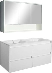 Porto 120 komplett fürdőszoba bútor fehér színben