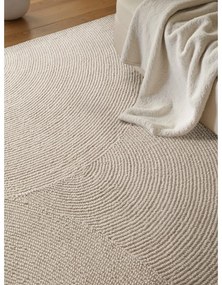 Világos natúr színű kézi szövésű gyapjú szőnyeg 120x180 cm Eleni Natural White – Hanse Home