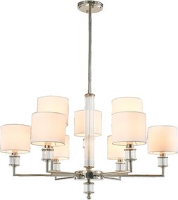 Cosmolight SUTTON P09422NI-WH Plafonlámpa 9x40W/E14 ip20