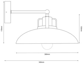 Brilagi - LED Fali lámpa FLAMENGO 1xE27/60W/230V kék