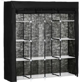 Textil Gardróbszekrény Összecsukható Gardrób Rendszerező Polc Nagy XXL