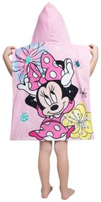 Rózsaszín frottír gyerek fürdőköpeny Minnie – Jerry Fabrics