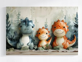 Poszter Vicces Dinoszauruszok Család Anya Apa Portré 60x40