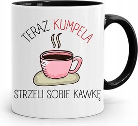 Fekete Bögre Barátnak Lőttek Egy Kávét fényképes nyomattal