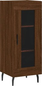vidaXL barna tölgy színű szerelt fa tálalószekrény 34,5 x 34 x 90 cm