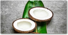 Fotó kép edzett üveg Kókusz fele 140x70