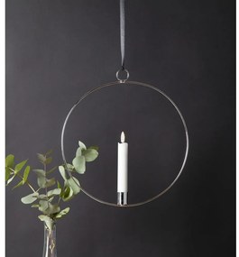 Ezüstszínű fénydekoráció Flamme Ring – Star Trading