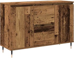 vidaXL Széf fiókkal Öreg fa 101,5 x 35 x 70 cm Faanyag