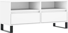 vidaXL fehér szerelt fa TV-szekrény 100x34,5x44,5 cm