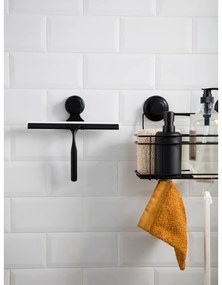 Bestlock Black All Purpose Holder fekete öntapadós fürdőszobai polc, 30 x 20,5 cm - Compactor