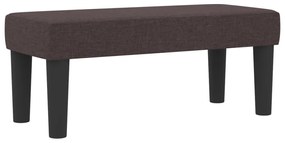 Box Spring Ágy Matraccal és Pad Dark Brown 80x200 cm Szövet