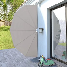 krémszínű összecsukható terasz oldalárnyékoló 200 cm