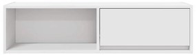 2 db fehér szerelt fa TV-szekrény 100x31x25,5 cm