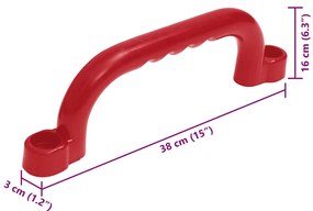 2 db kék polietilén hinta kötéllel 37 x 15 cm