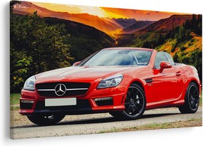 Kép - piros Mercedes (90x60 cm)