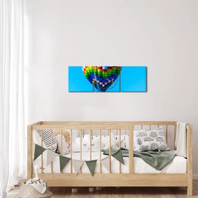 Kép - Hőlégballon (órával) (90x30 cm)