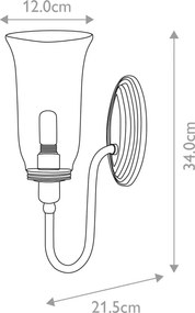 Elstead Lighting BLAKE BATH-BLAKE2-PB Fali lámpa 1x40W/G9 IP44