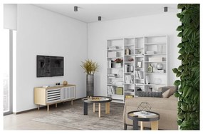 Fehér könyvespolc 214x224 cm Valsa – TemaHome