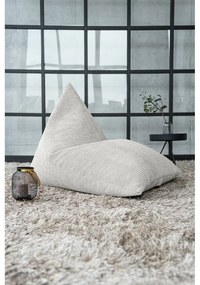 Világosszürke kordbársony babzsákfotel Razz – SLOWDOWN