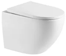 Wall-hung WC SAT with softclose seat, white, rim-ex, SAT67010RREXP