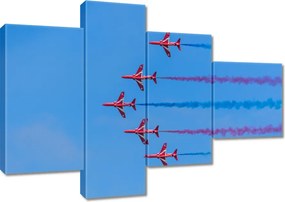 Vászonkép 100x70 Repülőgépek bemutató