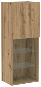 TV szekrény LED világítással Artisan tölgy 40.5x30x102 cm