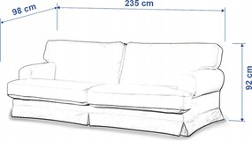 Ikea összecsukható kanapé huzat, menta-ecru