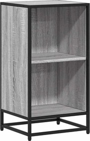 vidaXL szürke sonoma színű szerelt fa könyvszekrény 40x35x76 cm