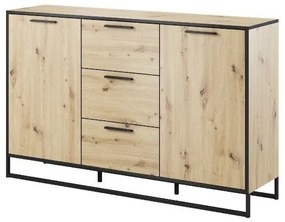 Komód typ 864 Bryanna (artisan tölgy + fekete). 1041895