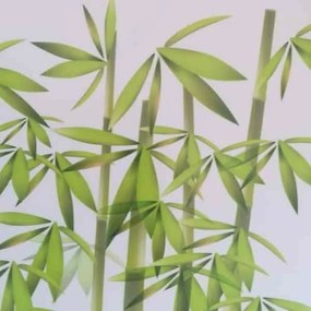 Bambuszmintás dekorációs falmatrica