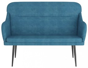 kék bársonypad 110 x 76 x 80 cm