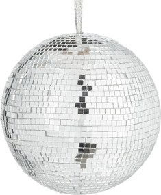 DISCO akasztható disco gömb, Ø 15 cm, ezüst