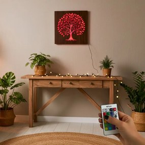 LED kép az Életfáról - fa dekoráció háttérvilágítással - KROWE