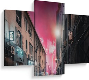 Tűzijáték Marseille-ben (90x60 cm)