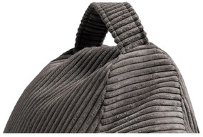 Világosszürke kordbársony gyerek babzsákfotel Game Amuse – SLOWDOWN