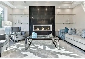 Kratki JULIET/1800/TUV - Beépíthető BIO kandalló JULIET 65x180 cm 3x2,5kW króm