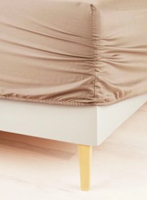 Homa jersey gumis lepedő TOP cappuccino