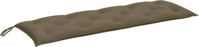 vidaXL melange tópszínű szövet kerti padpárna 150 x 50 x 7 cm