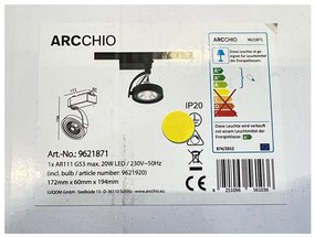 Arcchio Arcchio - LED Spotlámpa sínrendszerhez RICK AR111 1xG53/13W/230V LW0448