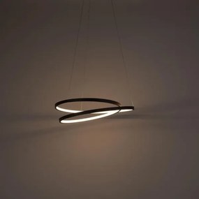 Paul Neuhaus 2472-18 - LED Dimmelhető csillár zsinóron ROMAN LED/30W/230V fekete