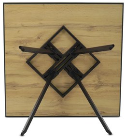 Tölgy Laminált Étkezőasztal 90×90 cm. HT-R5190 OAK