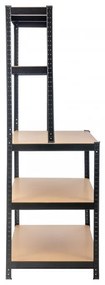 Nagy teherbírású polc P 100x30/60x180 cm 150 kg