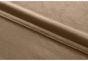 Bézs sötétítő függöny VELVET 140x270 cm Felfüggesztés: Hullámos sínszalag