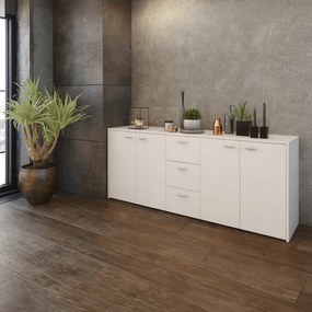 Kombinált komód, fehér, HUGOS 180